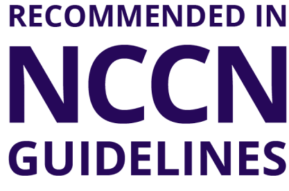 Recommended in NCCN Guidelines text image